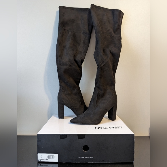 Daser Wide Calf Over The Knee Boots - Picture 3 of 4